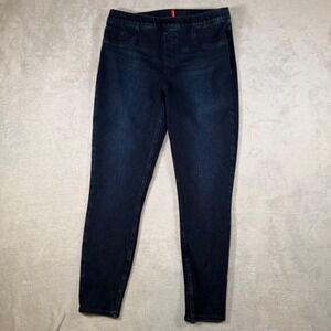 Spanx Jean-ish Ankle Leggings Indigo Blue Denim Pull On Pants 20018R XL